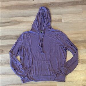 Express Purple Long Sleeve Hoodie